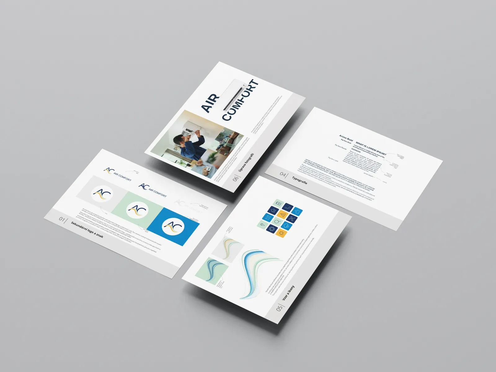 Air Comfort — vizuální identita, ukázka 5